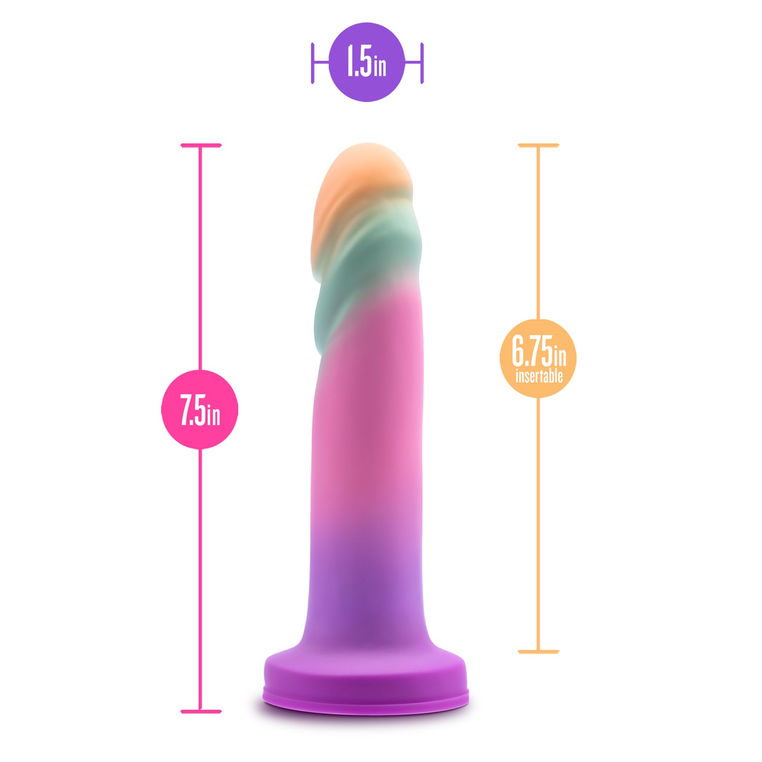 Avant Sunrise Gaze Sherbet 19 cm Harness Compatible Dildo > Dildos > Neutral Dildos