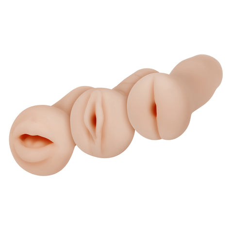 Selopa Party Pack - Light 3 Life-Like Strokers for Pleasure Strokers - Manual