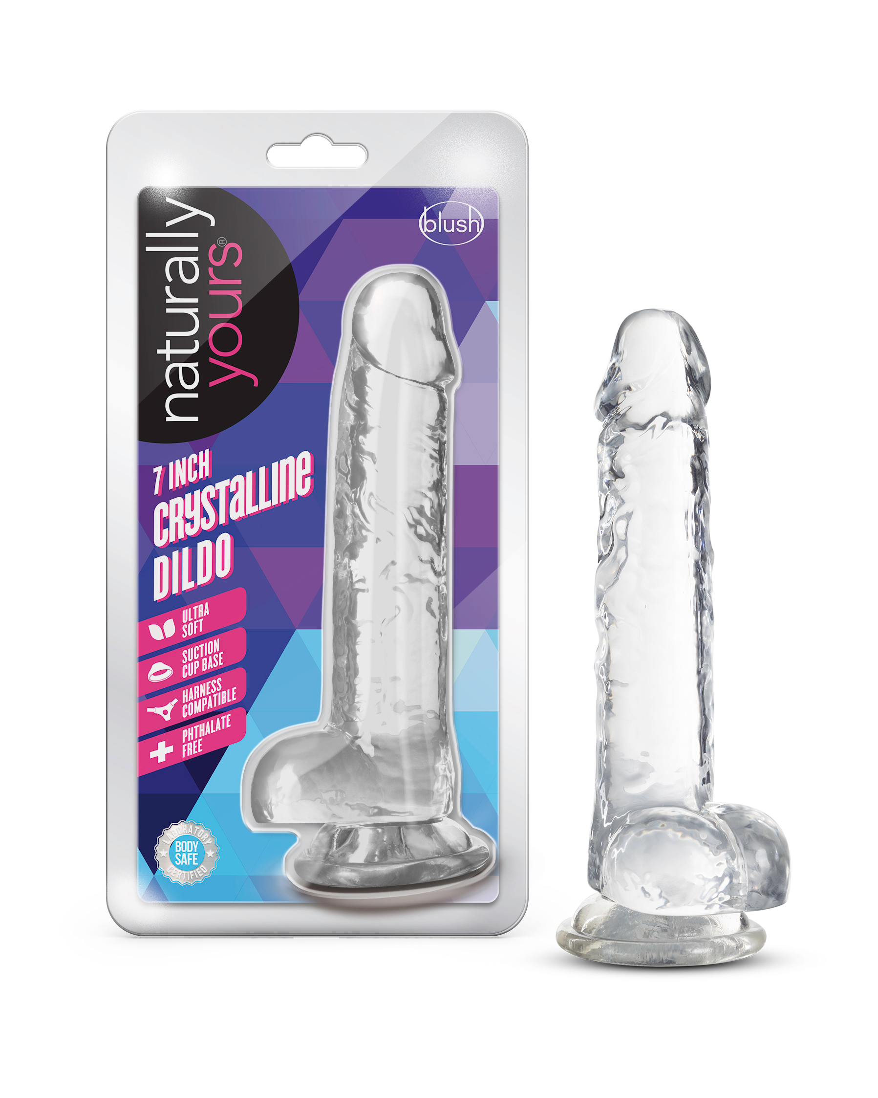 Naturally Yours 7 Inch Crystaline Dildo Diamond > Dildos > Realistic Dildos