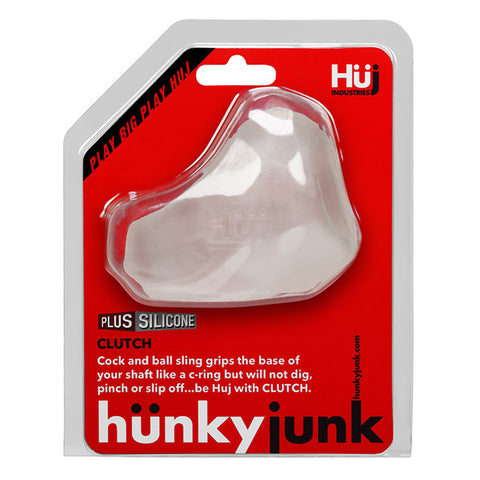 Clutch Cock and Ball Sling by Hunkyjunk Ice Clear > Cock Ring > Sling