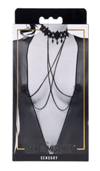 Lace Collar Choker with Adjustable Nipple Ties > Clothes > Body Jewellery (Non Piercing)
