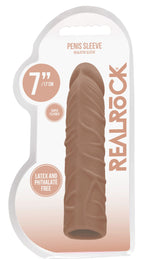 RealRock 7 Inch Penis Extender Sleeve – Body-Safe Penis Extension > Sex Toys For Men > Penis Sleeves