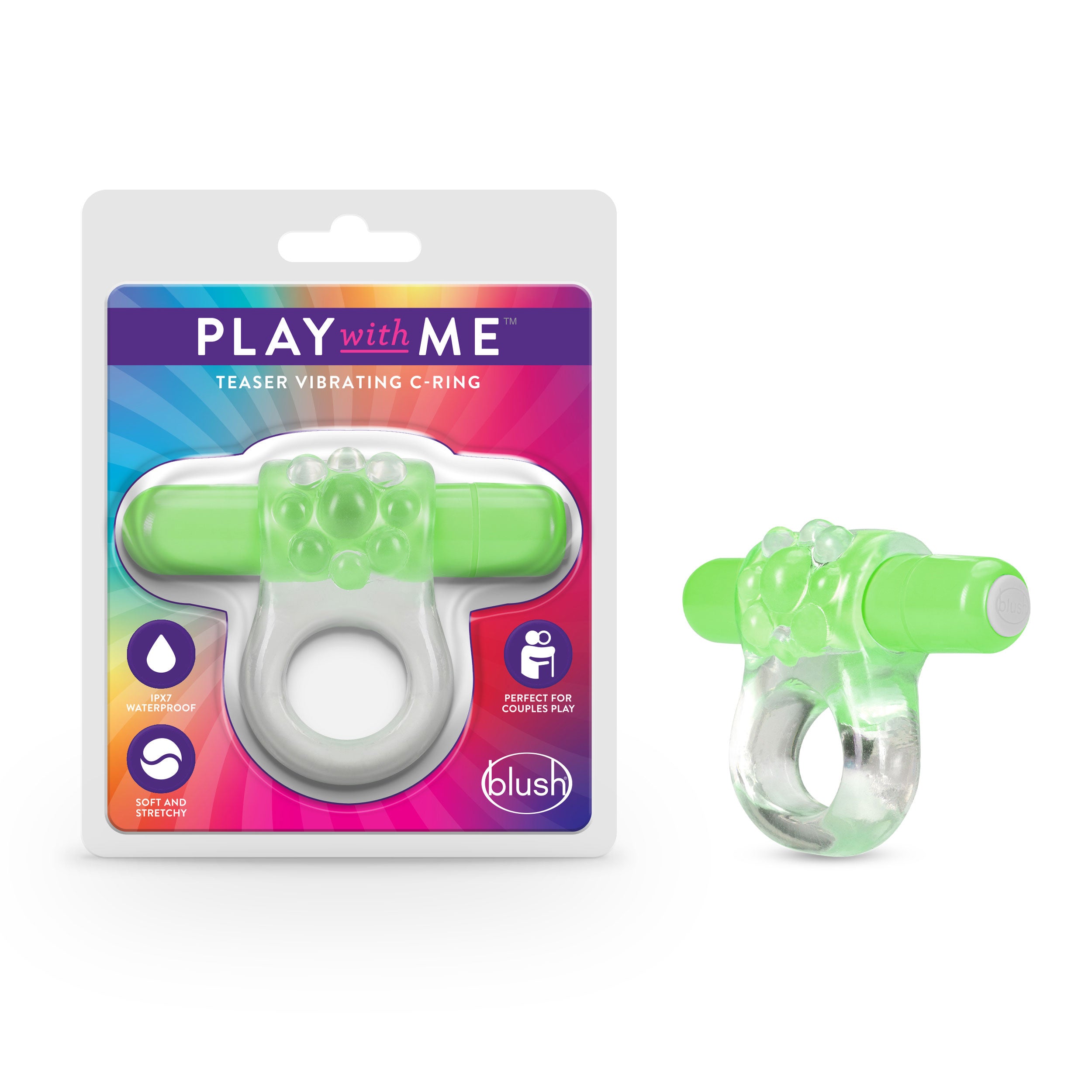 Play With Me Teaser Vibrating C Ring – Rechargeable Vibrating Ring Default Title Cock Rings Vibrating