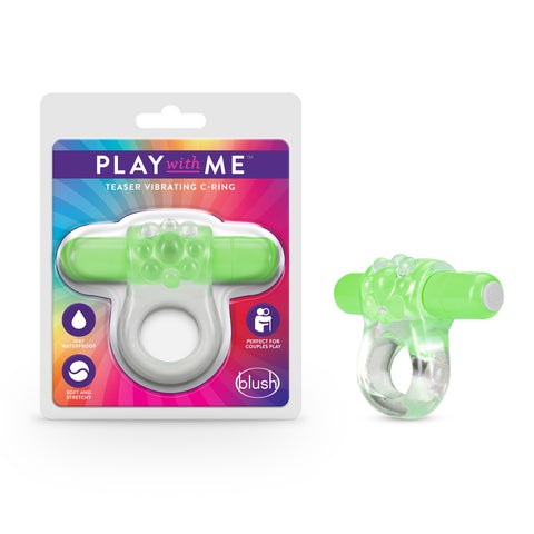 Play With Me Teaser Vibrating C Ring – Rechargeable Vibrating Ring Default Title Cock Rings Vibrating