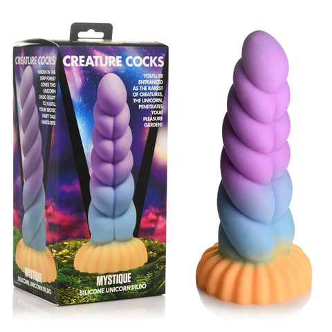 Creature Cocks Mystique Silicone Unicorn Dildo for Fantasy Fulfillment Fantasy Dongs
