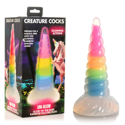 Creature Cocks Uni Glow 6.5 Inch Fantasy Dong Coloured Fantasy Dongs
