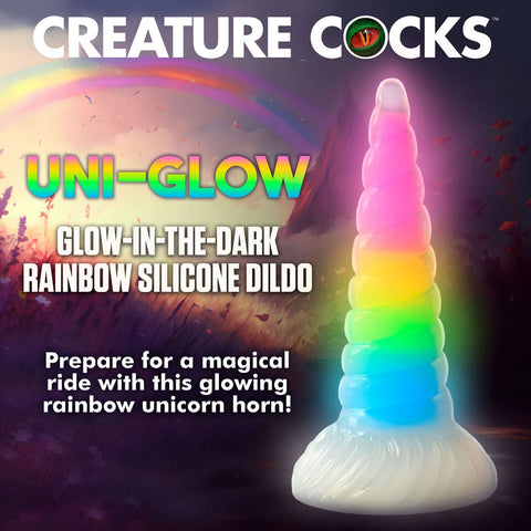 Creature Cocks Uni Glow 6.5 Inch Fantasy Dong Fantasy Dongs