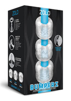 Zolo Bumperz 3 Piece Set – Textured Strokers Clear > Sex Toys For Men > Masturbators > Manual