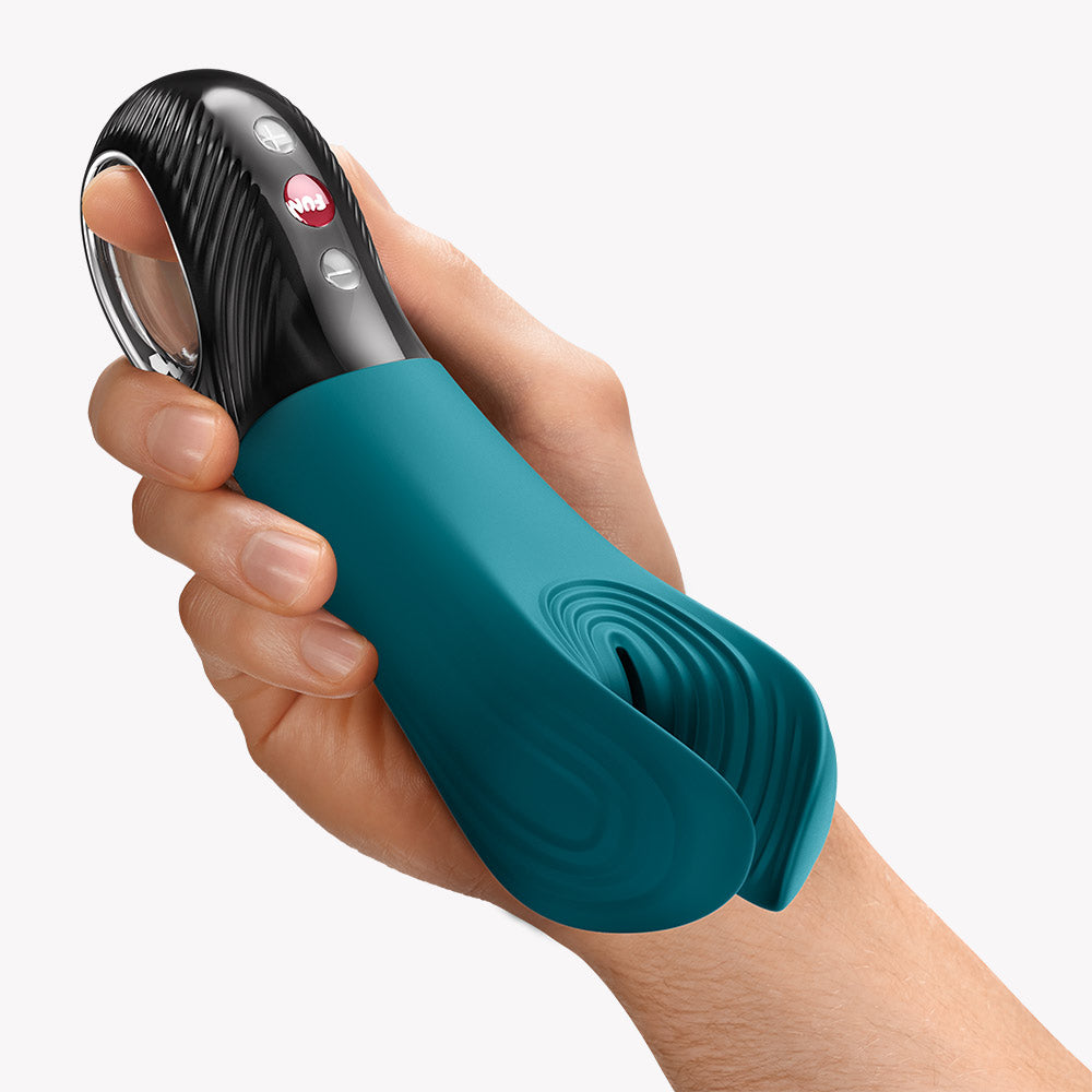Manta Vibrating Masturbator (Bottle Green) – Powerful Vibrations Masturbator Secondary image