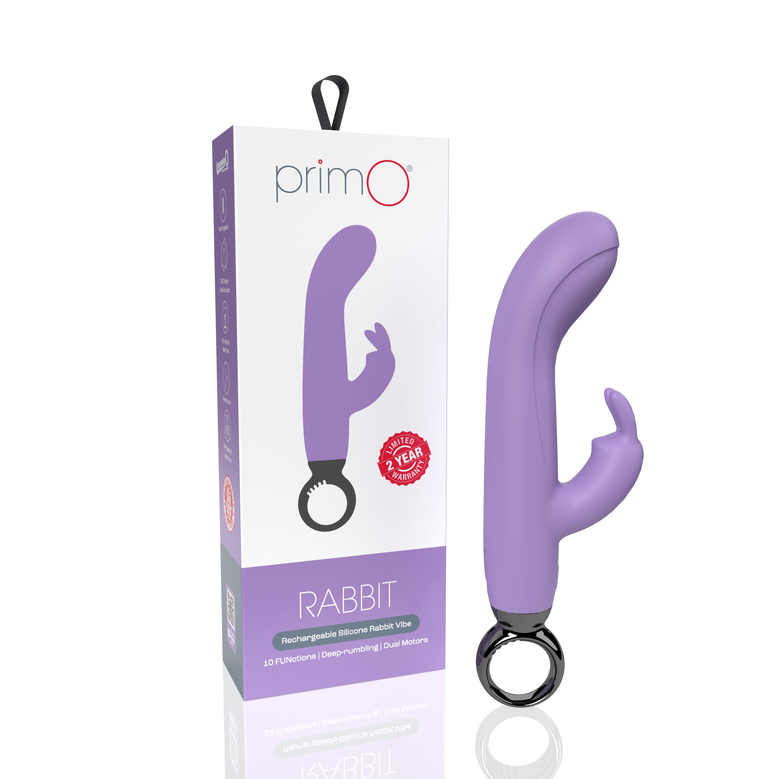 Screaming O PrimO Rabbit – 4.5 Inch Silicone Rabbit Vibrator with 5+5 Motor Settings > Vibrators > Ladies > Rabbit