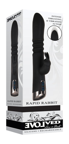 Evolved Rapid Rabbit 25.4 cm Thrusting Vibrator > Vibrators > Ladies > Rabbit Multi
