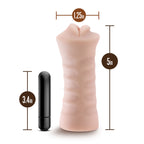 Nicole Vibrating Male Stroker in Beige Ultra-Soft Material > Sex Toys For Men > Masturbators > Vibrating