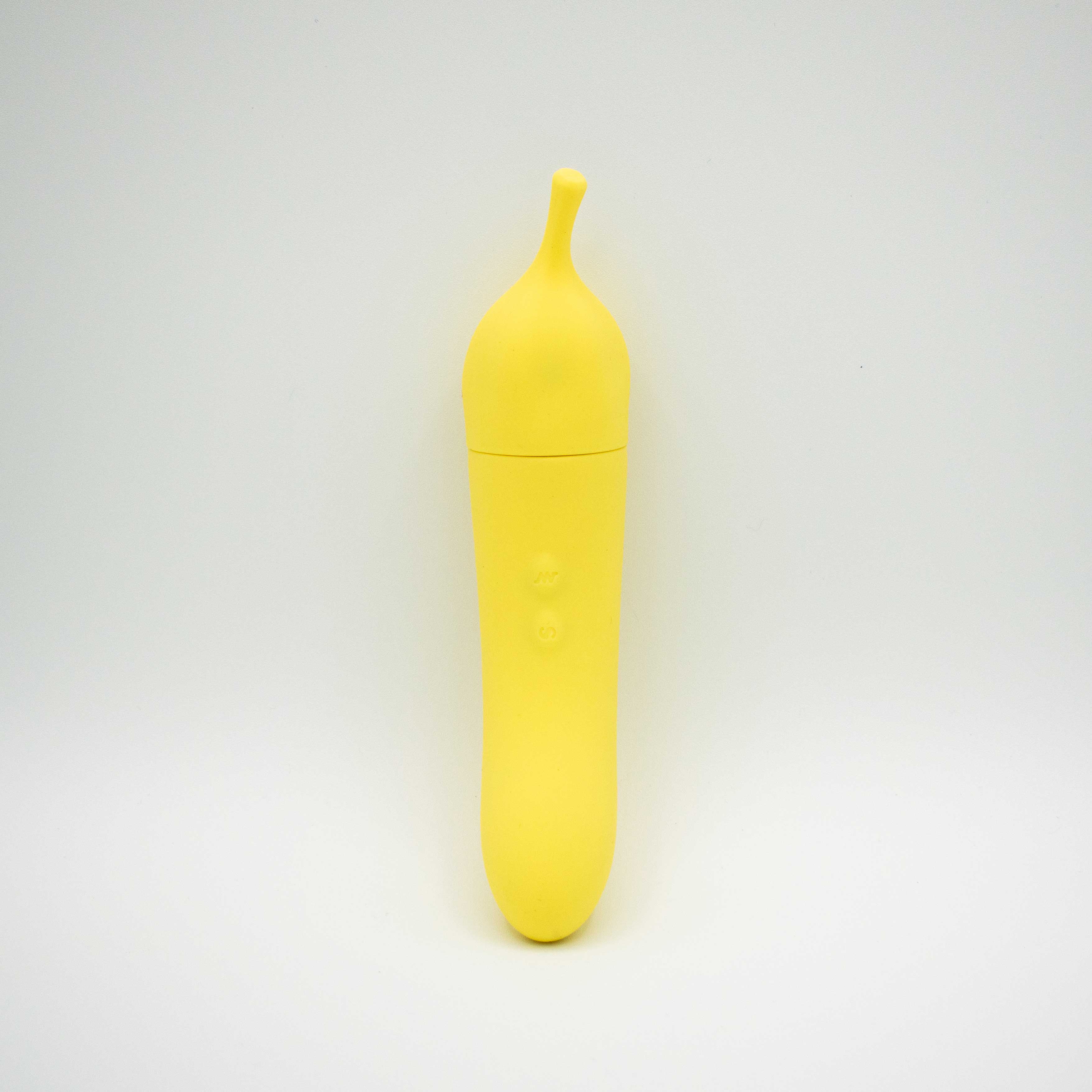 Banana Cream Yellow G-Spot and Air Pulse Vibrator Adult Toy AIR PULSATION