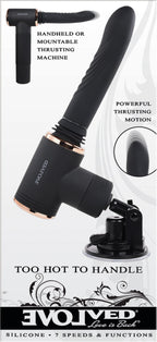 Evolved TOO HOT TO HANDLE Thrusting Vibe 7 Speed Rechargeable > Dildos > Thrusting Dildos