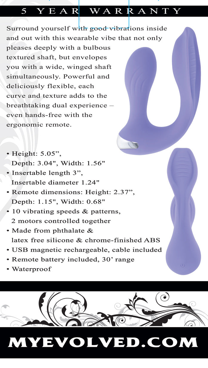 Evolved EVERY WAY PLAY Wearable Vibe 12.8 cm Waterproof Panty Vibrators