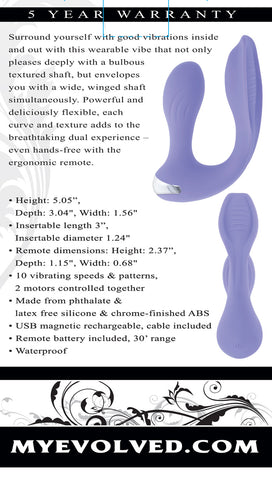 Evolved EVERY WAY PLAY Wearable Vibe 12.8 cm Waterproof Panty Vibrators