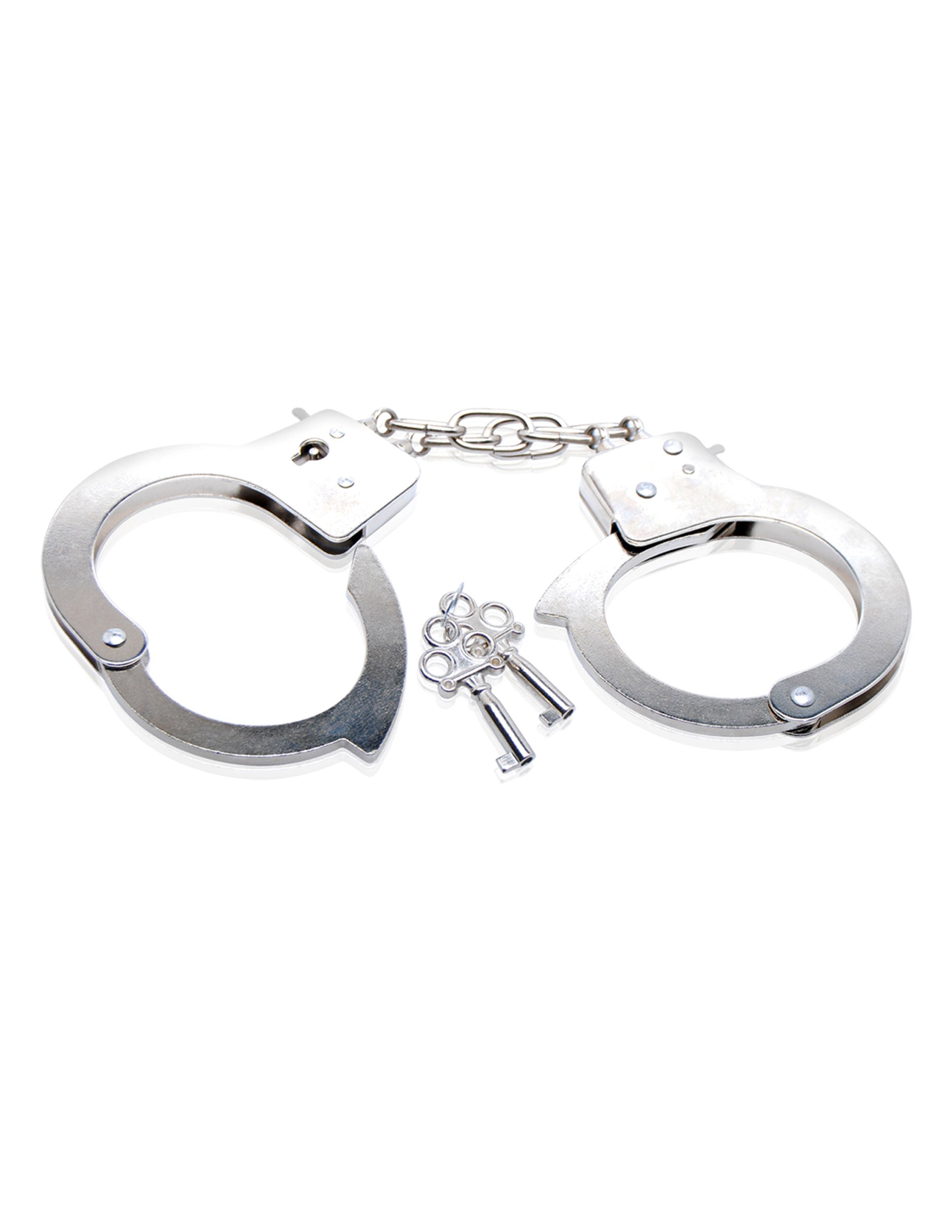 Fetish Fantasy Series Beginner's Metal Cuffs – Sturdy Restraint Accessory > Bondage Gear > Handcuffs