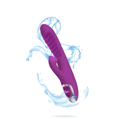 Viben Frenzy Suction Rabbit Vibe in Berry VIBRATORS-RABBIT