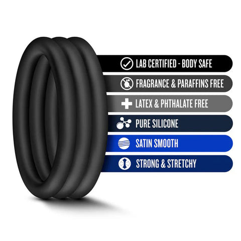 Performance VS1 Medium Silicone Cockrings - Set of 3 > Cock Ring > Sets