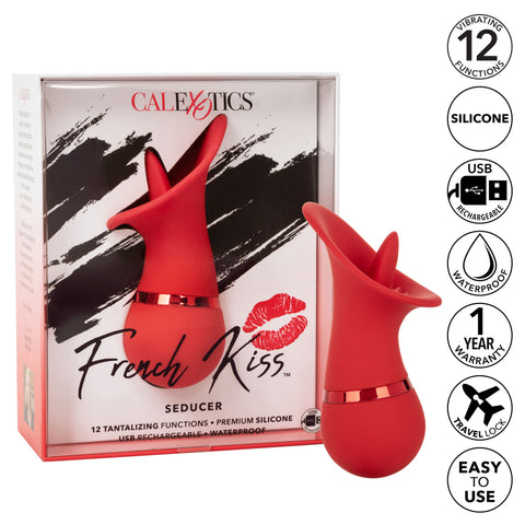 French Kiss Seducer – Compact Massager with 12 Functions Vibrator > Sex Toys For Ladies > Clitoral Vibrators and Stimulators