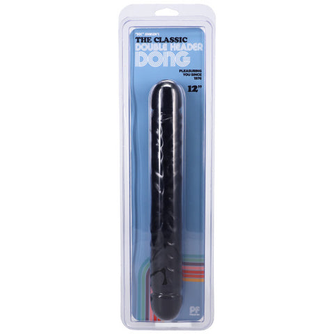Jr Veined Double Header (Black) – 12 Inch Flexible Dong > Dildos > Double Dildos