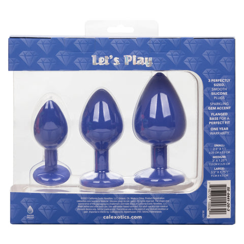 Cheeky Gems – Anal Training Kit with Three Graduated Anal Plugs > Anal Range > Butt Plug Kits
