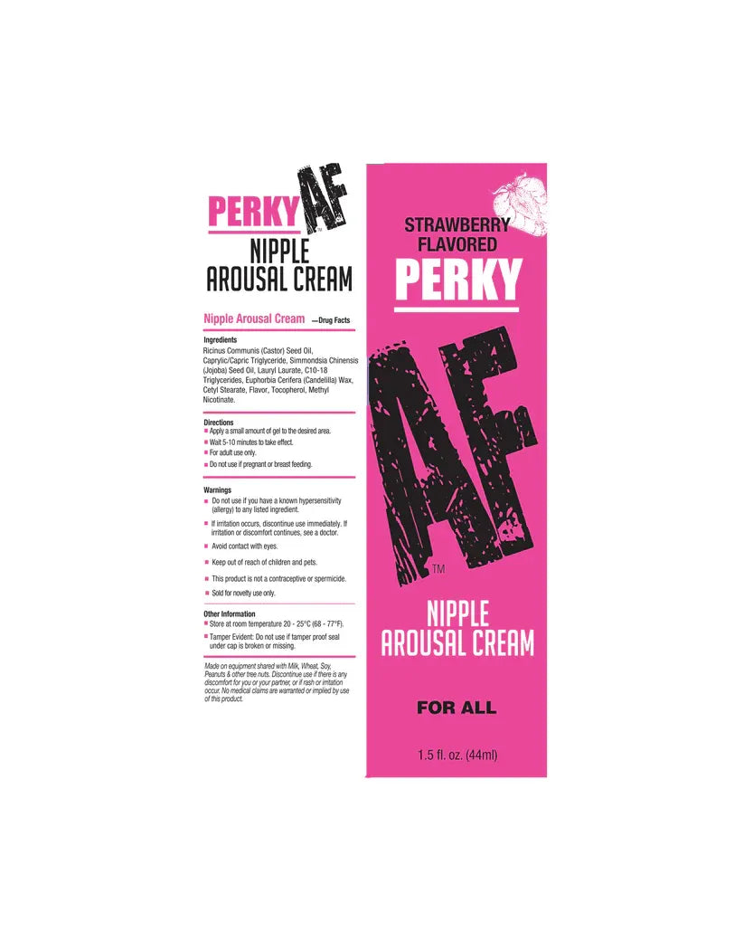 Perky AF Strawberry – Flavored Nipple Arousal Cream 1.5oz Secondary image