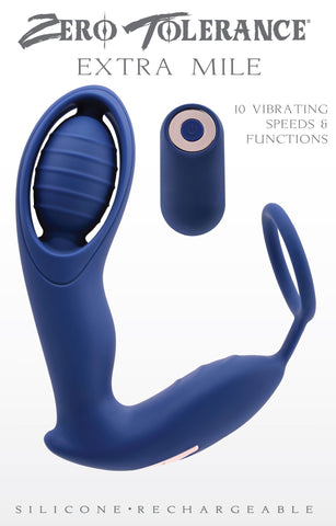 Zero Tolerance EXTRA MILE Prostate Massager 14.5cm > Anal Range > Prostate Plugs