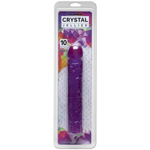 10 In Classic Dong Purple - Textured Body Safe Toy DONGS