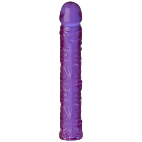 10 In Classic Dong Purple - Textured Body Safe Toy
