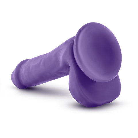 Au Naturel Bold Delight 6 Inch Dildo Purple Dongs Realistic