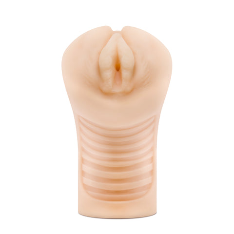 M for Men Cherri Beige 6.25 Inch Hand Held Masturbator Strokers - Manual