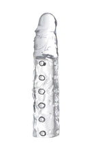 Clear Penis Enhancer Sleeve 3 Inch Length 1 Inch Girth Extension Sleeve > Sex Toys For Men > Penis Sleeves