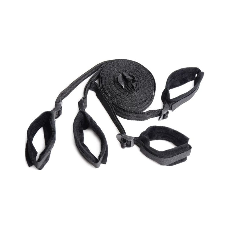 6-Piece Bed Restraint Bondage Kit Black for Couples > Bondage Gear > Bed Restraints