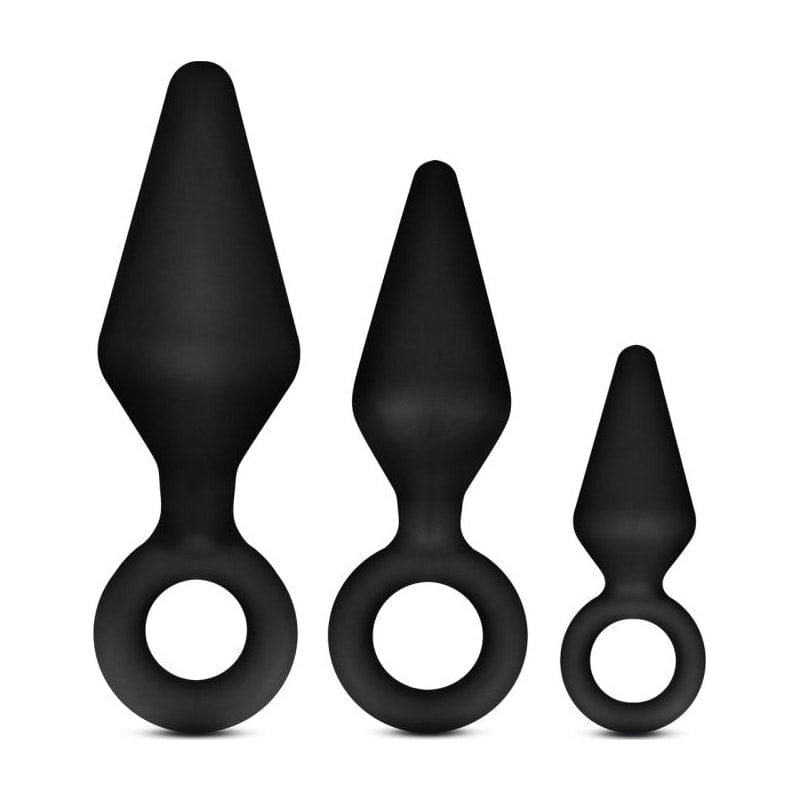 Anal Adventures Platinum Silicone Loop Anal Plug Kit (3 Inch) > Anal Range > Butt Plug Kits