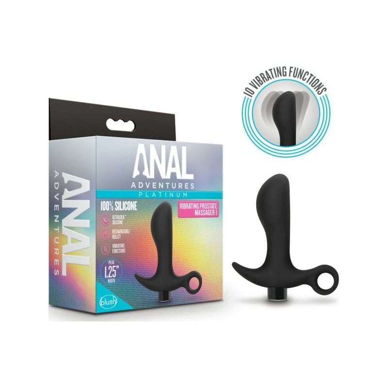 Anal Adventures Platinum Silicone Prostate Massager > Anal Range > Prostate Plugs