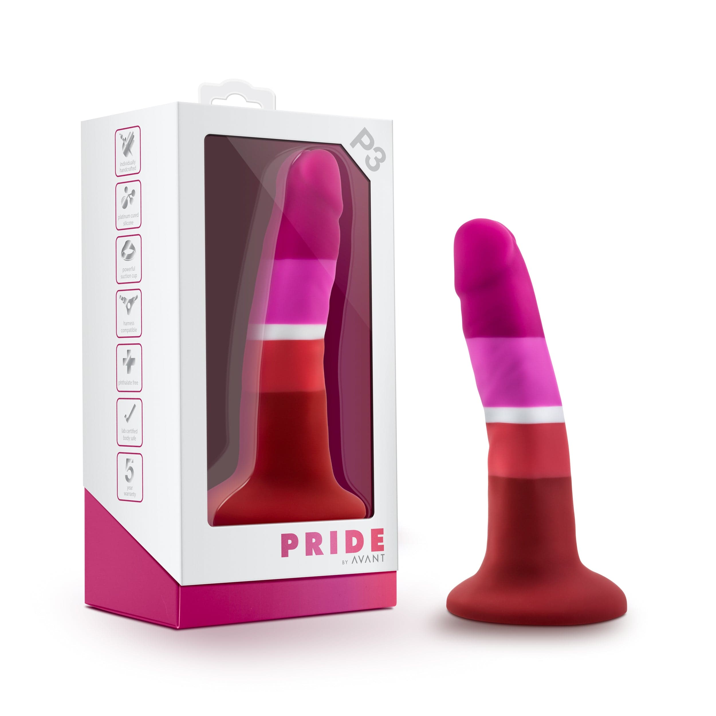 Avant Pride P3 Beauty Silicone Dildo – High-Quality Silicone Dildo Secondary image
