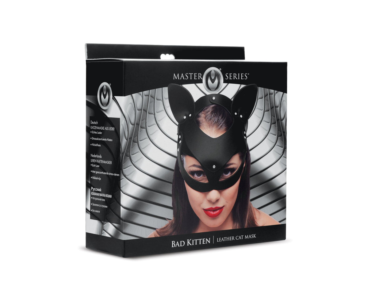 Bad Kitten Leather Cat Mask > Bondage Gear > Masks