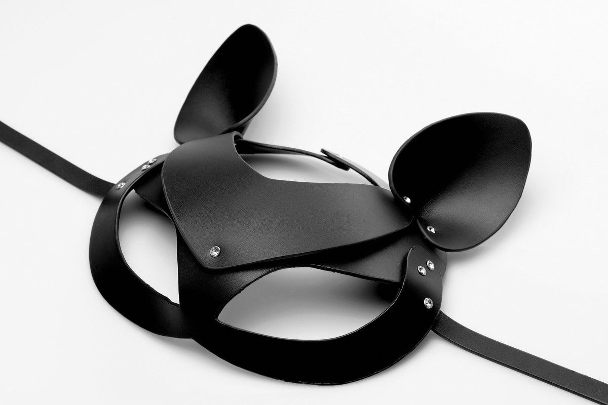 Bad Kitten Leather Cat Mask > Bondage Gear > Masks