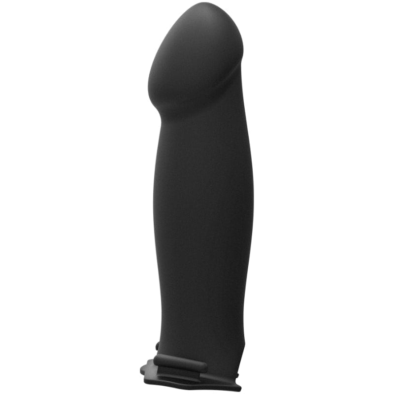 Be Bold 8 Inch Large Dong 2 Piece Hollow Silicone Strap-On Set STRAP-ONS