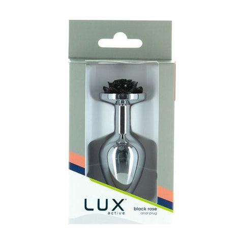 Black Rose 3 Inch Metal Butt Plug > Anal Range > Jewel Butt Plugs
