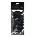 Black Satin Eye Mask – Smooth Sensory Deprivation Blindfold Accessory > Bondage Gear > Blindfolds
