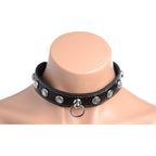Bling Vixen Leather Choker with Clear Rhinestones > Clothes > Unisex Leather