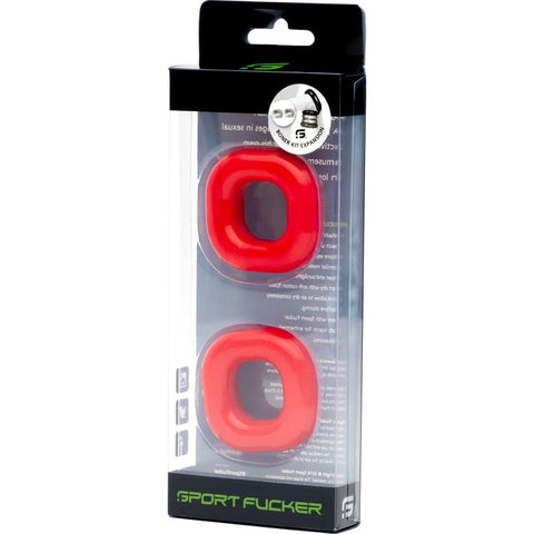 Boner Expansion Pack Red 1.3 Inch Ball Ring Size COCK RING Set