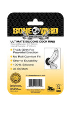 Boneyard Ultimate Silicone Cock Ring Black 20mm Internal Diameter > Cock Ring > Single