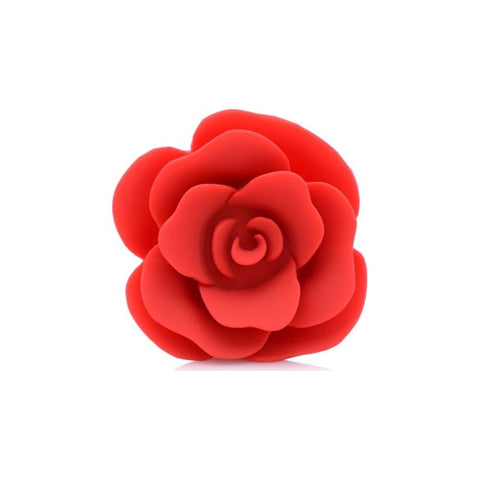 Booty Bloom Silicone Rose Anal Plug Medium Red Butt Plugs
