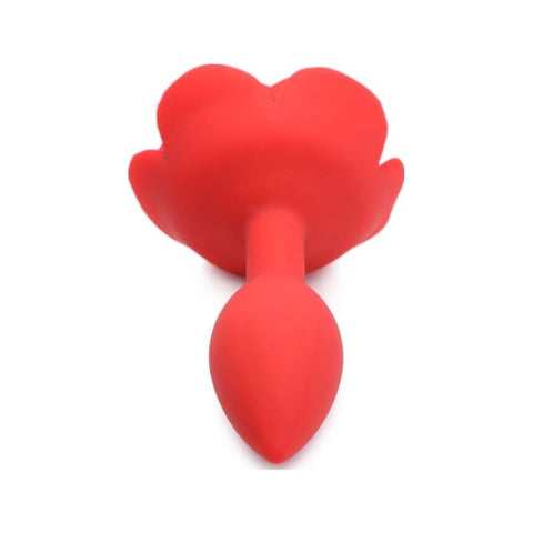 Booty Bloom Silicone Rose Anal Plug Medium Red Butt Plugs