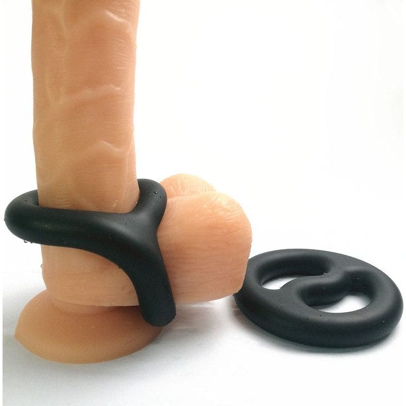 Brutus Yin Yang Silicone Cock and Ball Duo Ring COCK RINGS