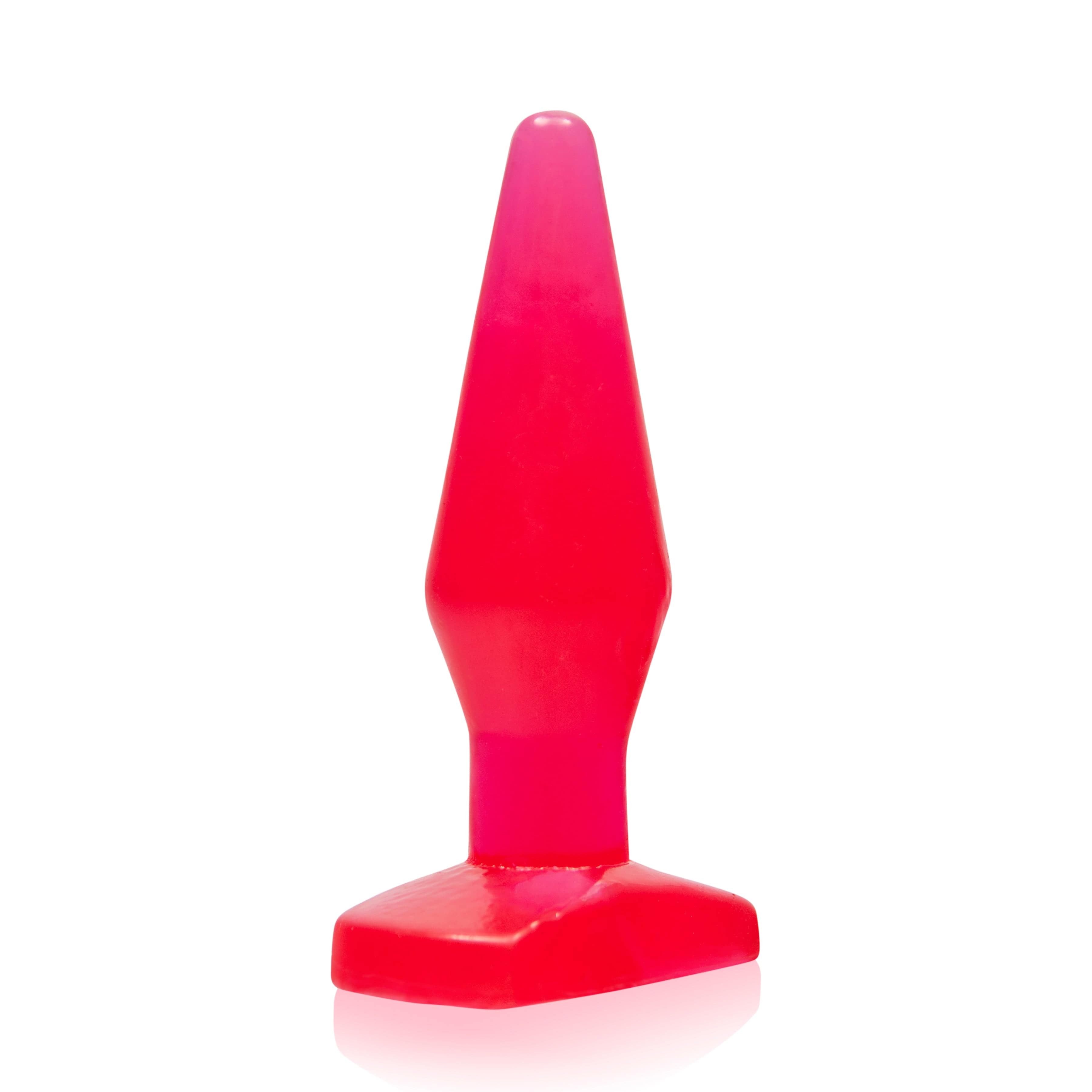 Butt Plug Small Red - Phthalate Free Medical Grade 3 Inch Butt Plugs