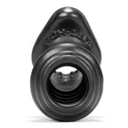 Butthole 2 Hollow Plug Medium Black Silicone > Anal Range > Tunnel and Stretchers